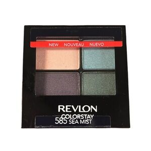 Revlon ColorStay 16 Hour Eyeshadow Quad 585 Sea Mist Discontinued NWT